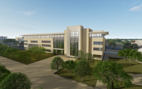 New Library/Classroom Building Rendering